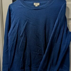 J. Crew Teddie Crewneck Sweater Navy Size XL